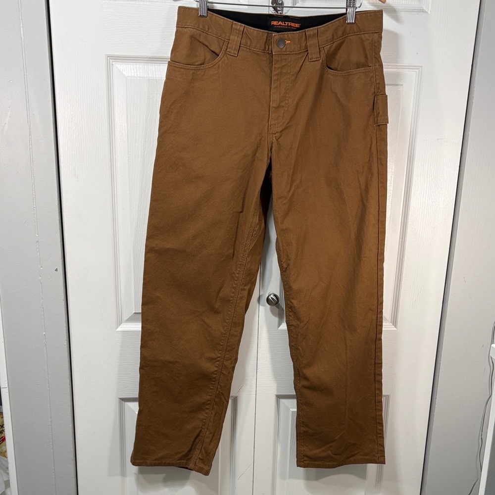 Realtree Men's Carhartt-Style Brown Cargo Pants